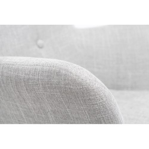 Fauteuil Enfant Scandinave En Tissu Gris Polaire Et Bois Clair Baby Bristol