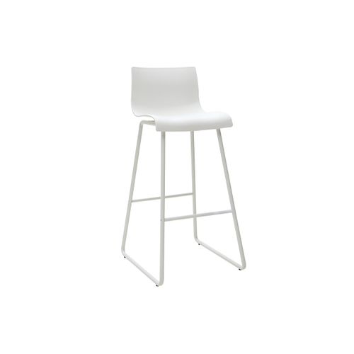 Tabourets De Bar Design Blanc 76 Cm (lot De 2) Ona