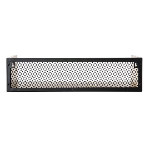Étagère Murale Industrielle En Bois Manguier Massif Et Métal Noir L60 Cm Rack
