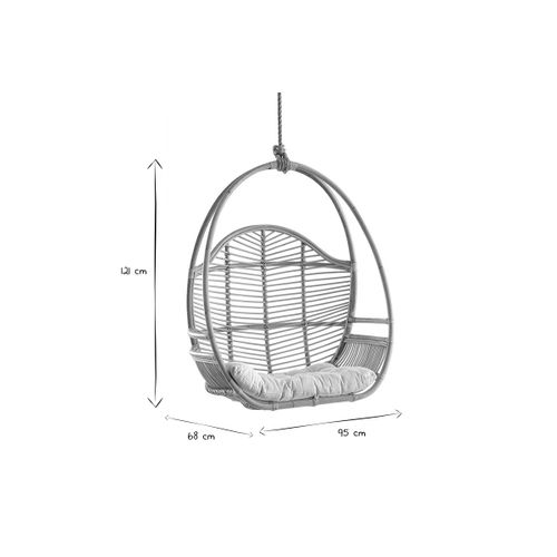 Fauteuil Suspendu En Rotin Galon