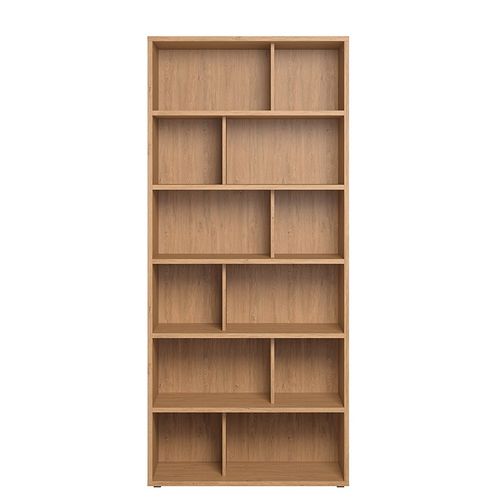Bibliothèque Design Finition Bois Clair Chêne L92 Cm Epure