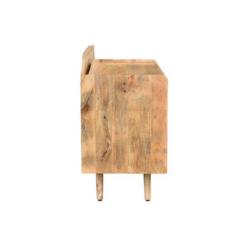 Buffet Meuble De Rangement Vinyles En Bois Manguier Massif L105 Cm Matahari