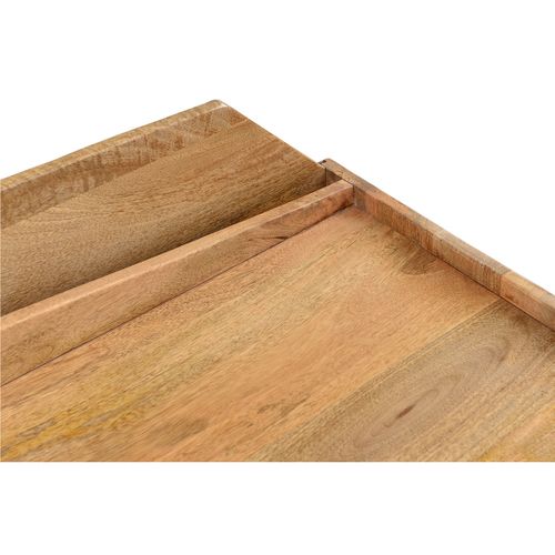 Buffet Meuble De Rangement Vinyles En Bois Manguier Massif L105 Cm Matahari