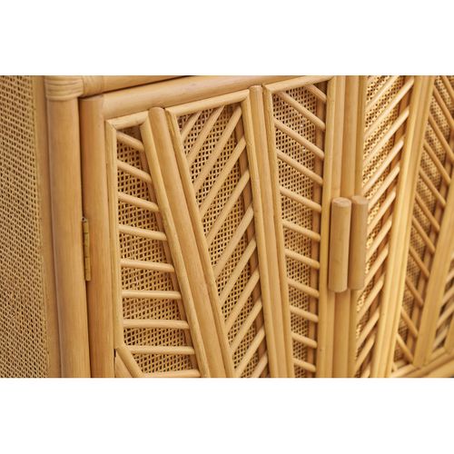 Bibliothèque Vintage En Rotin Naturel L80 Cm Galon