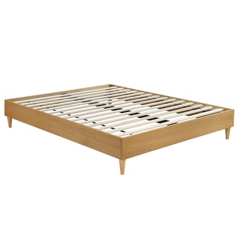 Lit 2 Places 160x200 Cm Bois Clair Ayo