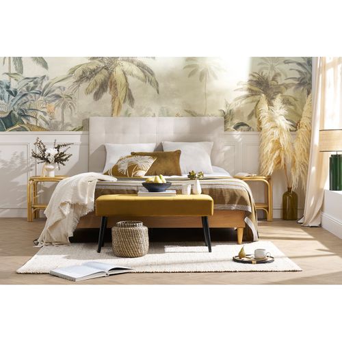 Lit 2 Places 160x200 Cm Bois Clair Ayo