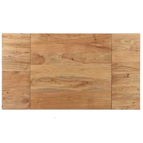 Table De Bar Haute Extensible Carrée En Bois Massif L80-135 Cm Balto