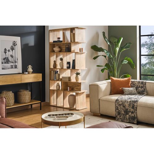 Bibliothèque Séparateur En Bois Manguier Massif L88 Cm Rupah