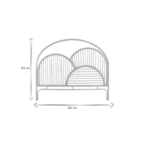 Tête De Lit Déco En Rotin Naturel L160 Cm Pahola