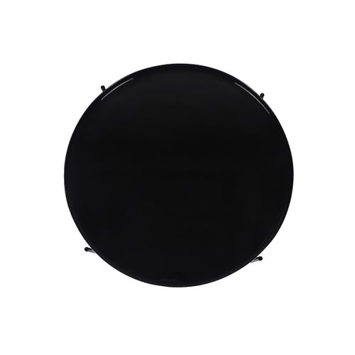 Table Basse Avec Plateau Réversible Bleu Canard / Noir Sateen