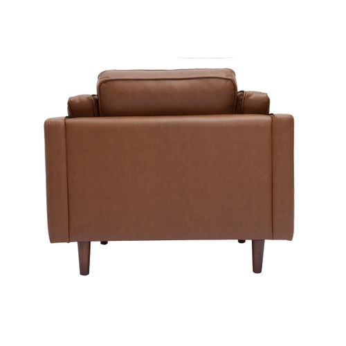 Fauteuil Vintage Cuir Marron Bradley