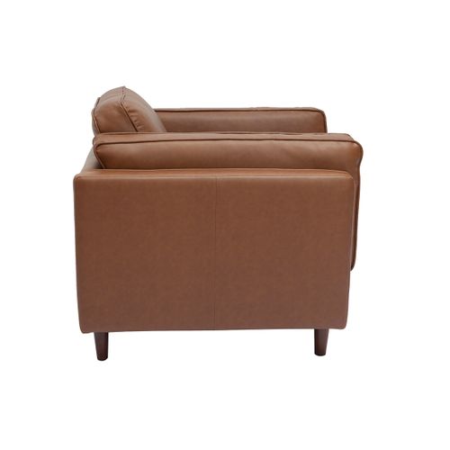 Fauteuil Vintage Cuir Marron Bradley