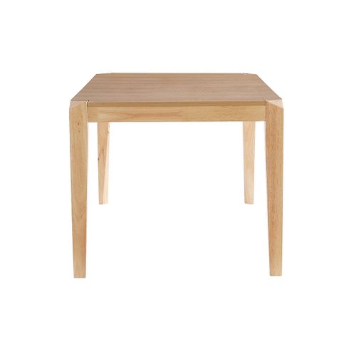 Table Extensible Rallonges Intégrées Rectangulaire En Bois Clair L150-180 Cm Bolly