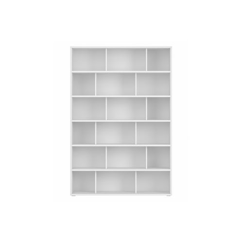 Bibliothèque Scandinave Blanc Mat L140 Cm Epure
