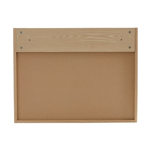 Bureau Mural Avec Rangements Scandinave Bois Clair Chêne L78 Cm Gabin