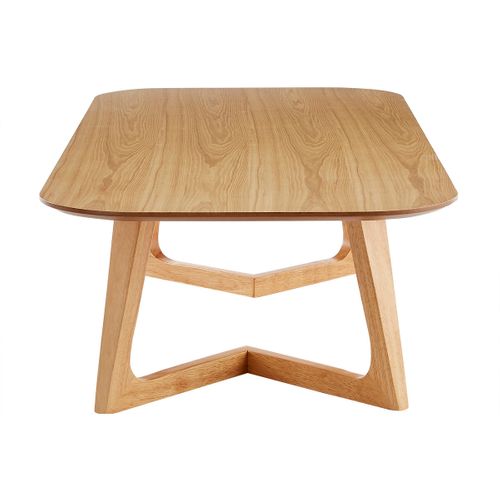 Table Basse Rectangulaire Scandinave Bois Clair L150 Cm Juke