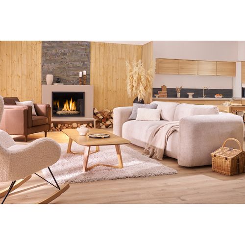 Table Basse Rectangulaire Scandinave Bois Clair L150 Cm Juke