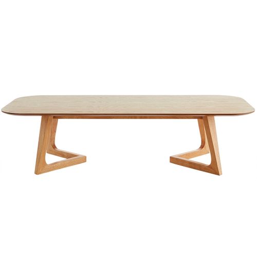 Table Basse Rectangulaire Scandinave Bois Clair L150 Cm Juke