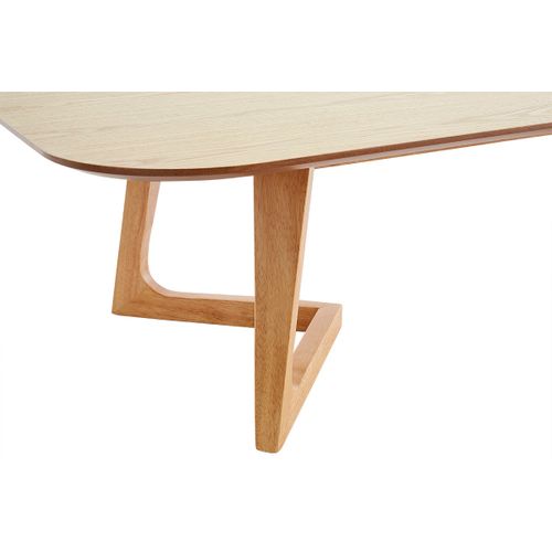 Table Basse Rectangulaire Scandinave Bois Clair L150 Cm Juke