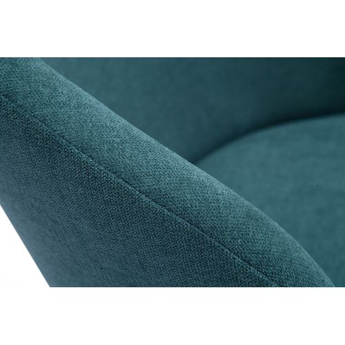 Chaises Scandinaves En Tissu Effet Velours Bleu Canard Et Bois Clair Massif (lot De 2) Vanity