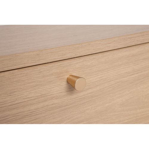 Meuble à Chaussures Finition Bois Clair Chêne L126 Cm Silvestre