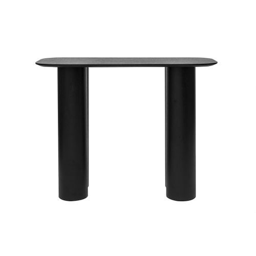 Console Design En Bois Noir L100 Cm Foleen