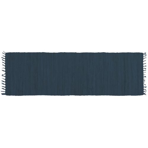 Tapis De Couloir Bleu Foncé 60 X 200 Cm Aubagne