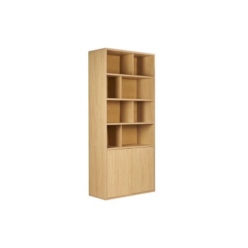 Bibliothèque Finition Bois Clair Chêne L92 Cm Nagano