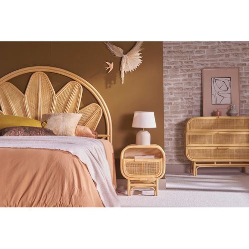 Table De Chevet Avec Tiroir En Rotin Luwak