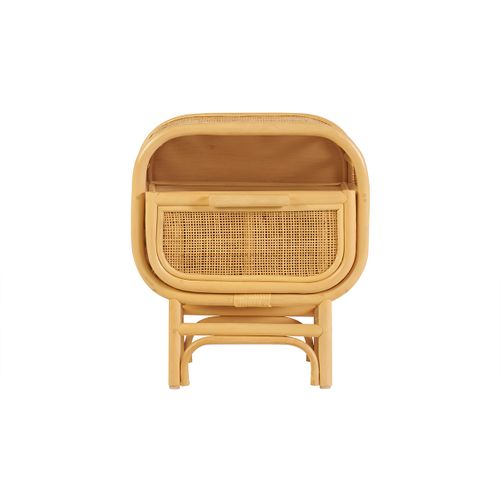 Table De Chevet Avec Tiroir En Rotin Luwak