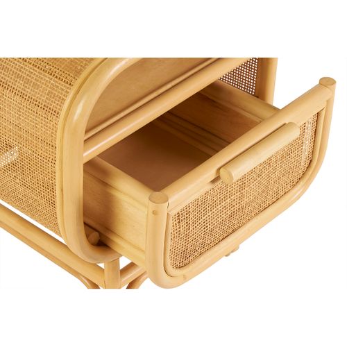 Table De Chevet Avec Tiroir En Rotin Luwak