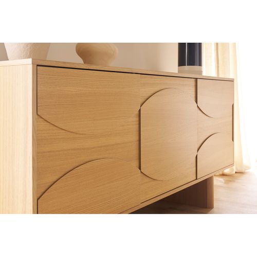 Buffet En Bois Clair Chêne L160 Cm Seigo