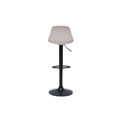 Tabourets De Bar Design En Tissu Effet Velours Texturé Beige (lot De 2) Steevy