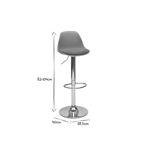 Tabourets De Bar Design Vert De Gris (lot De 2) Steevy
