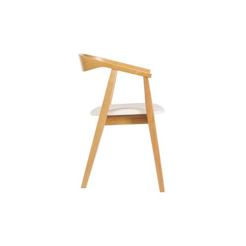 Chaises Scandinaves Design Blanc Et Bois Clair (lot De 2) Bahia