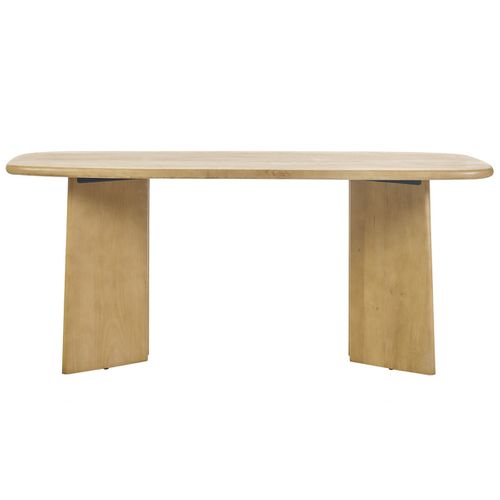 Table à Manger Rectangulaire En Bois Manguier Massif L180 Cm Sota