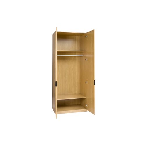 Armoire Dressing Avec Penderie Finition Bois Chêne L90 Cm Garence
