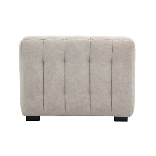 Fauteuil Design En Tissu Effet Velours Texturé Beige Corto