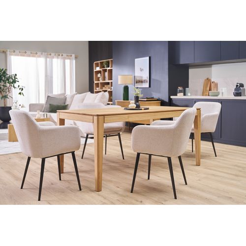 Chaises En Tissu Velours Bleu Pétrole Et Métal Noir (lot De 2) Amika