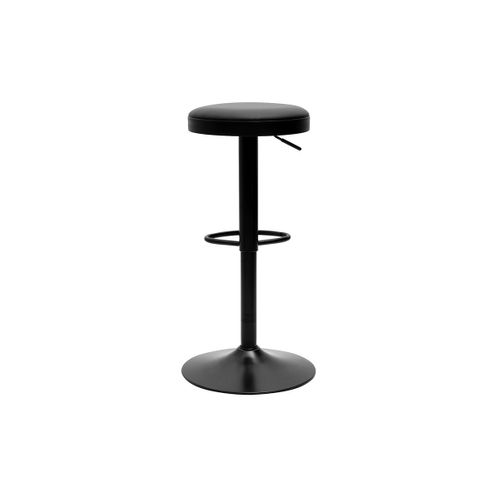 Tabourets De Bar Réglables Noirs (lot De 2) Byron