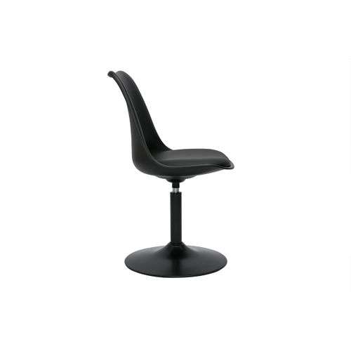 Chaise Design Pivotant Noir Mat Steevy V2