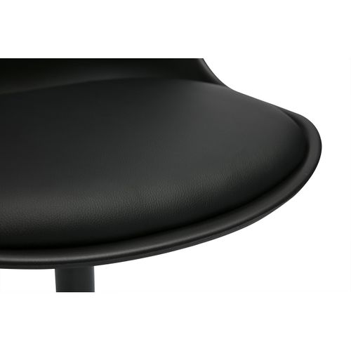 Chaise Design Pivotant Noir Mat Steevy V2