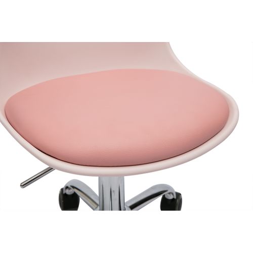 Fauteuil De Bureau Rose Enfant à Roulettes Steevy