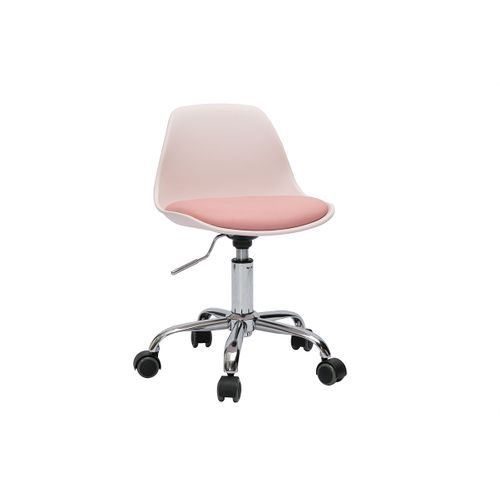 Fauteuil De Bureau Rose Enfant à Roulettes Steevy