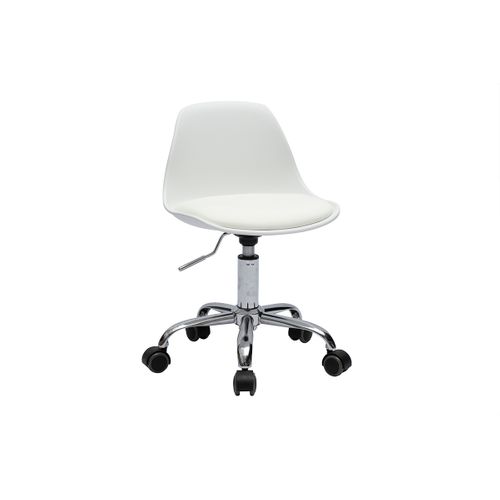 Fauteuil De Bureau Blanc Enfant à Roulettes Steevy