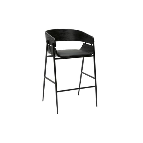 Tabourets De Bar Design Noirs (lot De 2) Wess