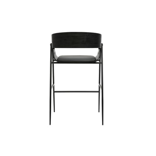 Tabourets De Bar Design Noirs (lot De 2) Wess