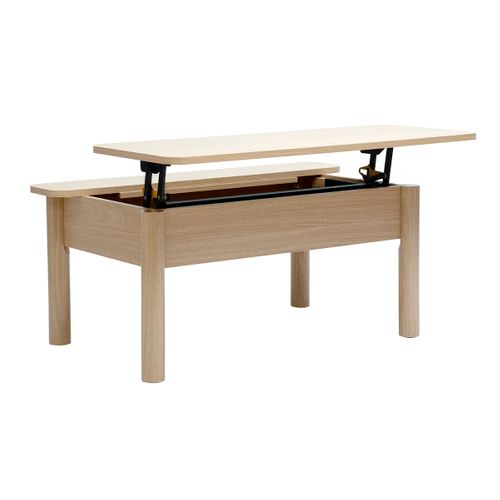 Table Basse Relevable Finition Bois Chêne L100 Cm Bolso