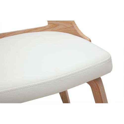 Chaise Scandinave Blanc Et Bois Clair Garbo