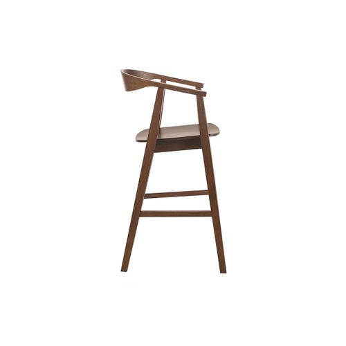 Tabourets De Bar Scandinaves En Bois Foncé (lot De 2) Bahia